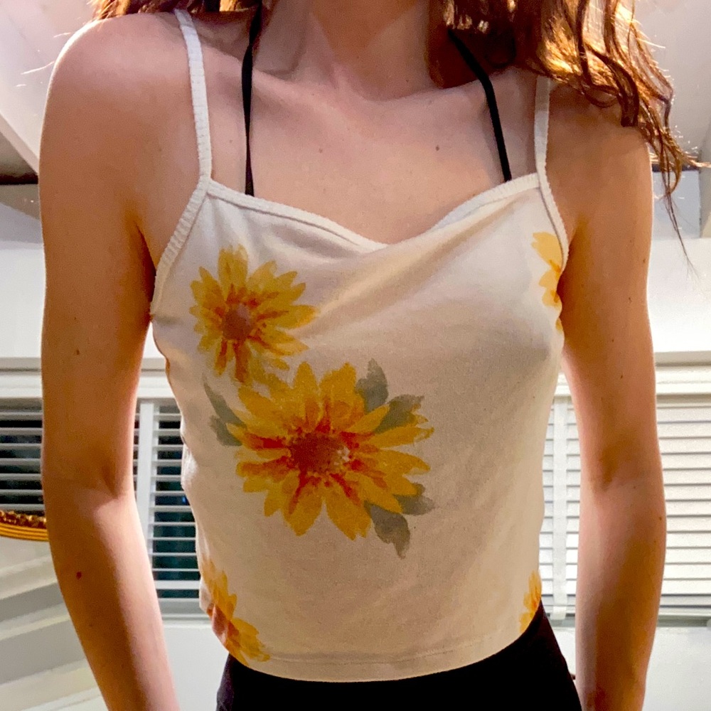 Gilly Hicks Soft, Comfy Sunflower PJ tank top